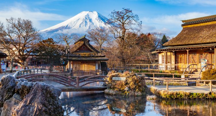富士山と忍野八海